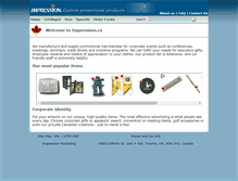 Tablet Screenshot of impression.ca